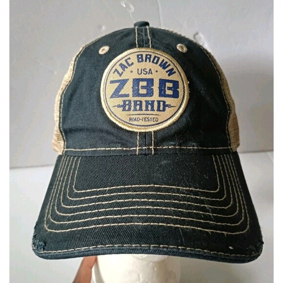 Zac Brown Band Truck Hat Mesh Navy Blue Pack Cap - Picture 1 of 8